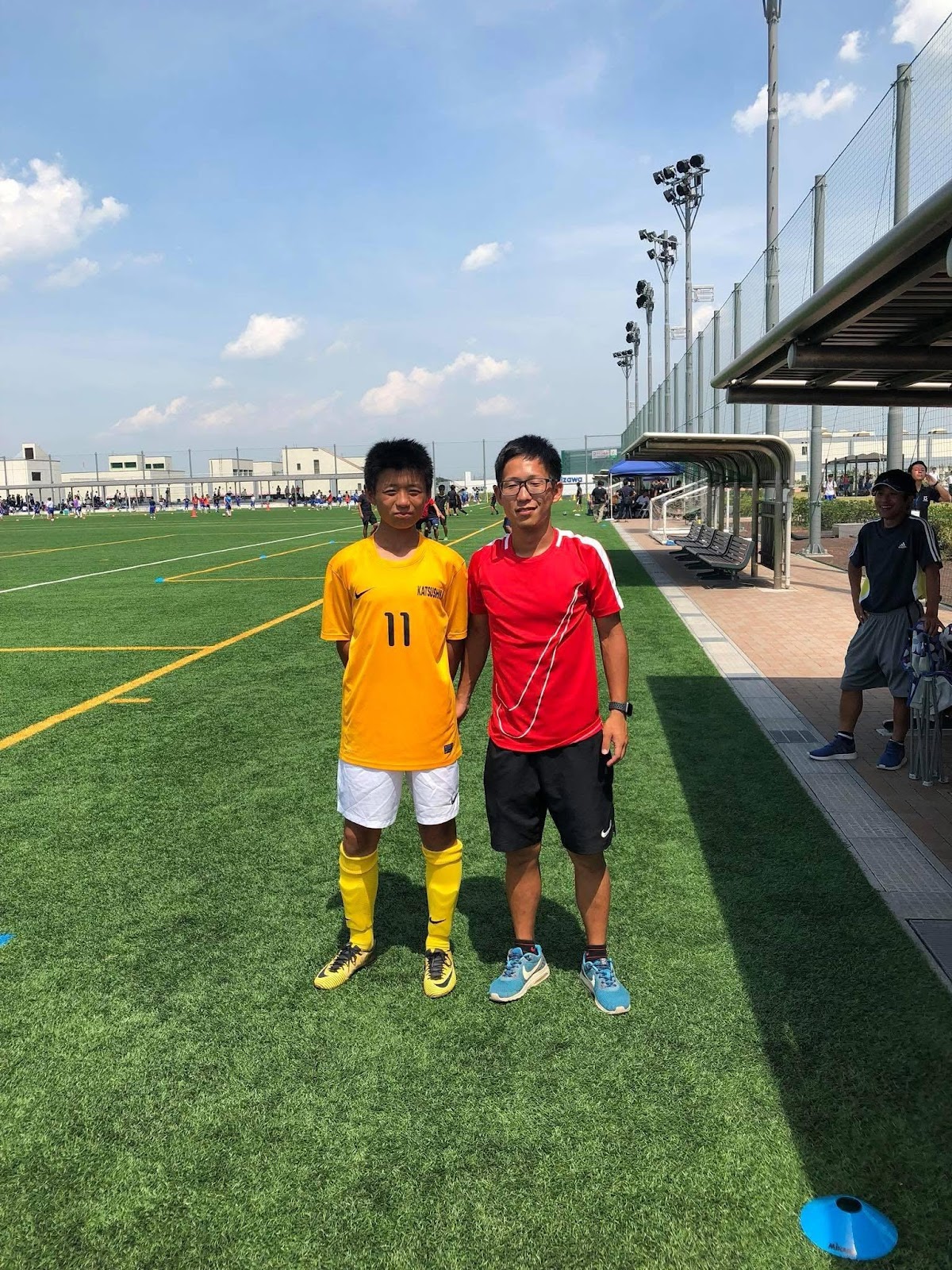 [中学サッカー部時代には、船橋市総合体育大会で得点王になった］